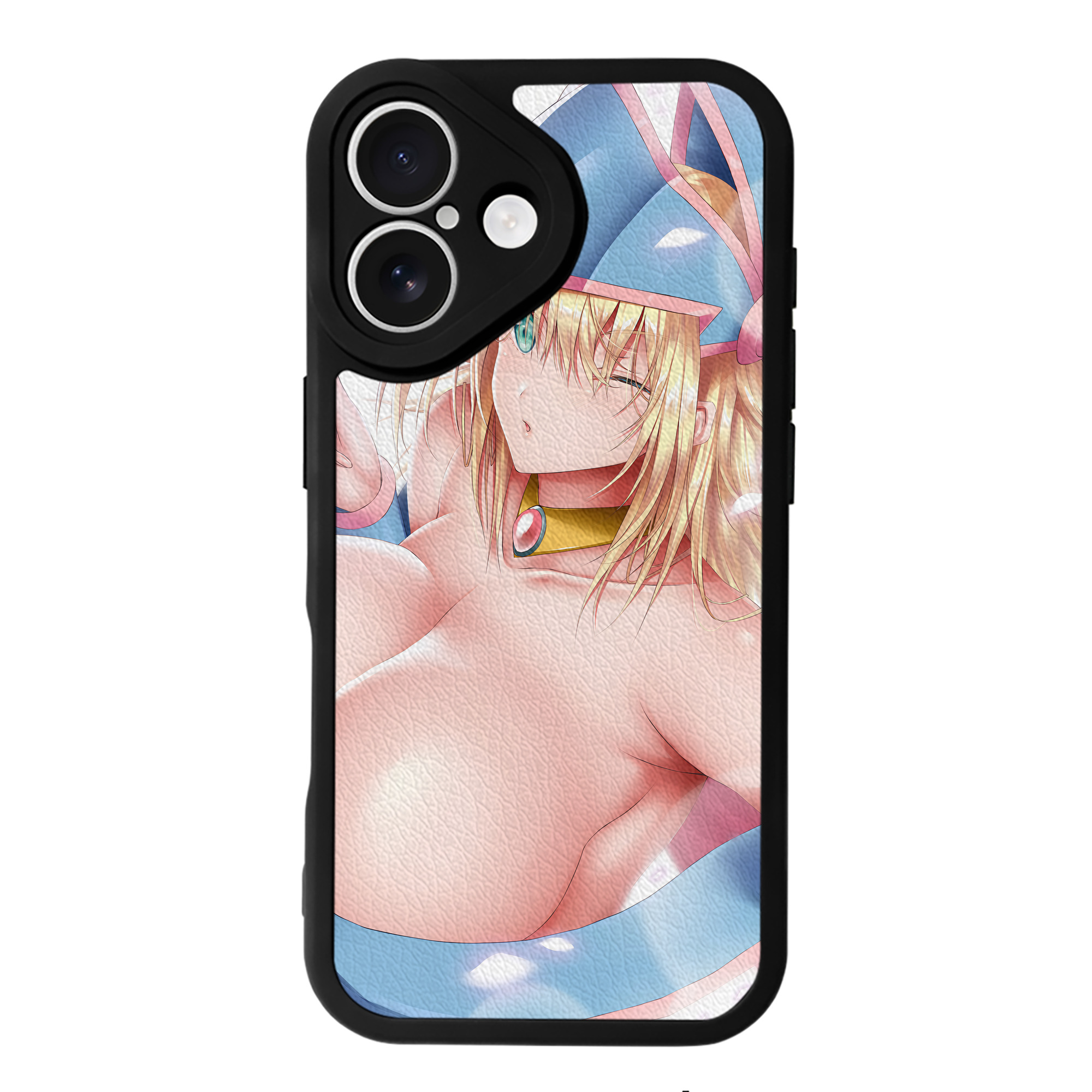 （画像用） 遊☆戯☆王 Yu-Gi-Oh! 【iPhone 16シリーズ対応】シリコンスマホケース（レザー調） 材質：シリコン